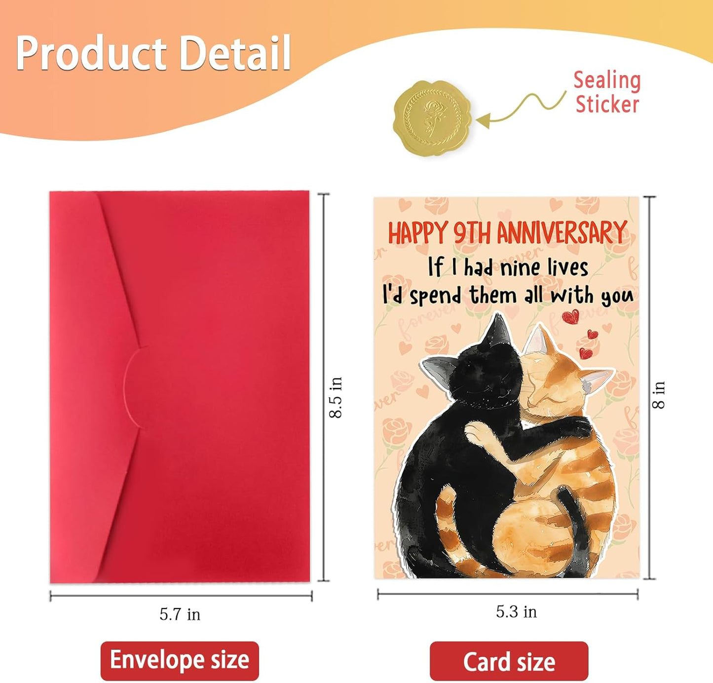 Funny 3rd Anniversary Card for Men Women, Romantic 3 Year Anniversary Card Gifts for Him Her, Cute 3rd Weeding Card for Husband Wife Boyfriend Girlfriend