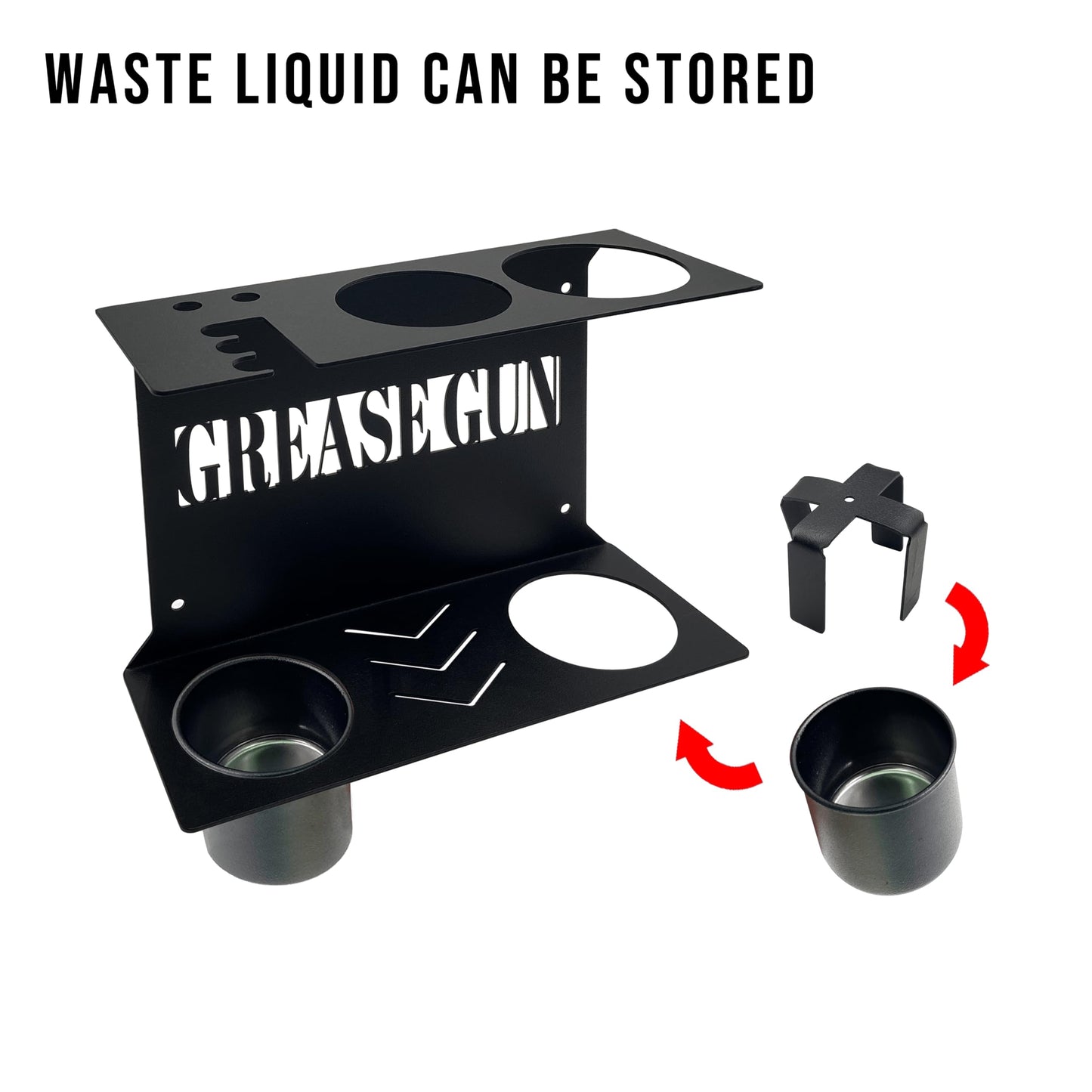 Grease Gun Holder Wall Mount for Garage Toolbox & Tractor Storage - Durable Air Tool Organizer, Grease Gun Storage for Garage Tools