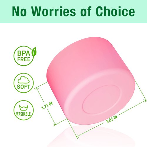 Stanley Silicone Boot 40 oz Silicone Boot Pink Bottom Quencher Handle Accessories for Tumbler IceFlow 30 oz, Protective Sleeve Cover 2Pcs