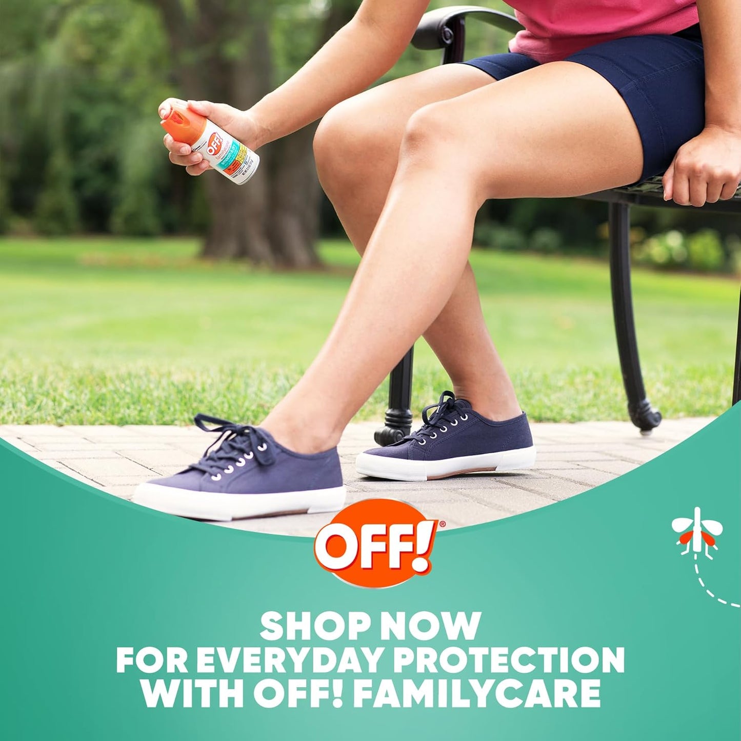 OFF! Family Care Mosquito, Tick, and Insect Repellent, Bug Spray Containing 15% DEET, Protects Against Mosquitoes, 4 Oz, 2 Count