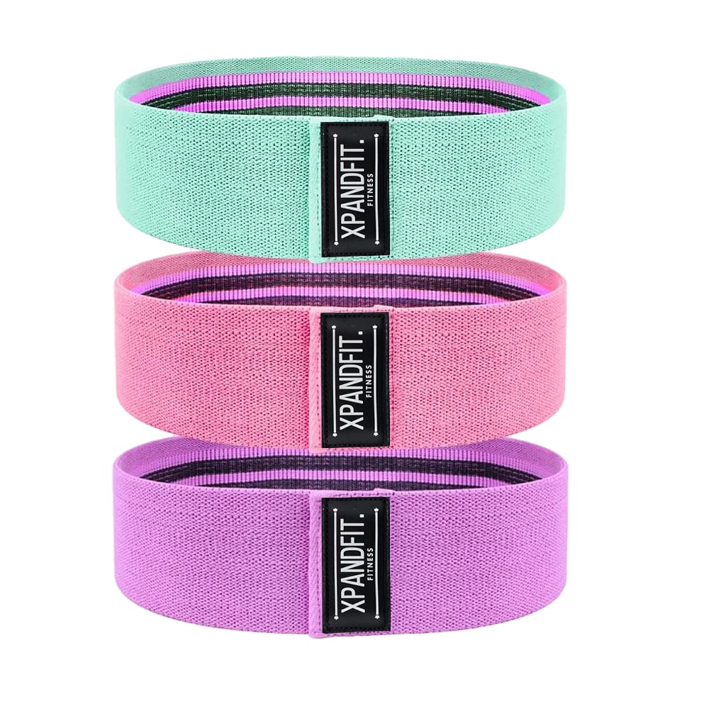 Fabric Resistance Band - Rubber Bands for Exercise Workout - Fabric Bands for Working Out - Fabric Resistance Bands for Working Out Exercise Loop Bands Yoga, Pilates, Rehab, Fitness and Home Workout