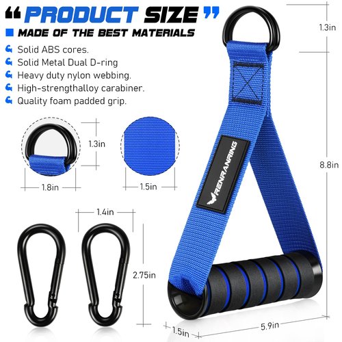 Resistance Bands and Exercise Handles, 4.9ft Exercise Bands for Physical Therapy, Stretch, Recovery, Pilates, Rehab, Strength Training Equipment