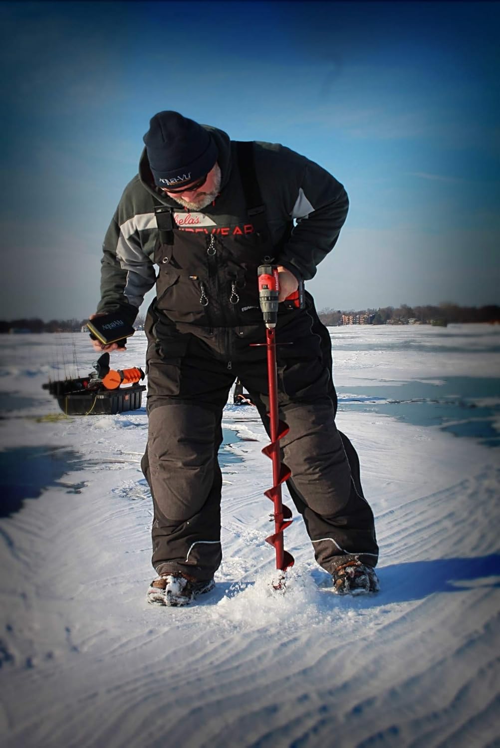 Frabill I-3 Jacket | High-Performance Winter Jacket Designed for Ice-Fishing | Includes Self-Rescue Ice Pick Set