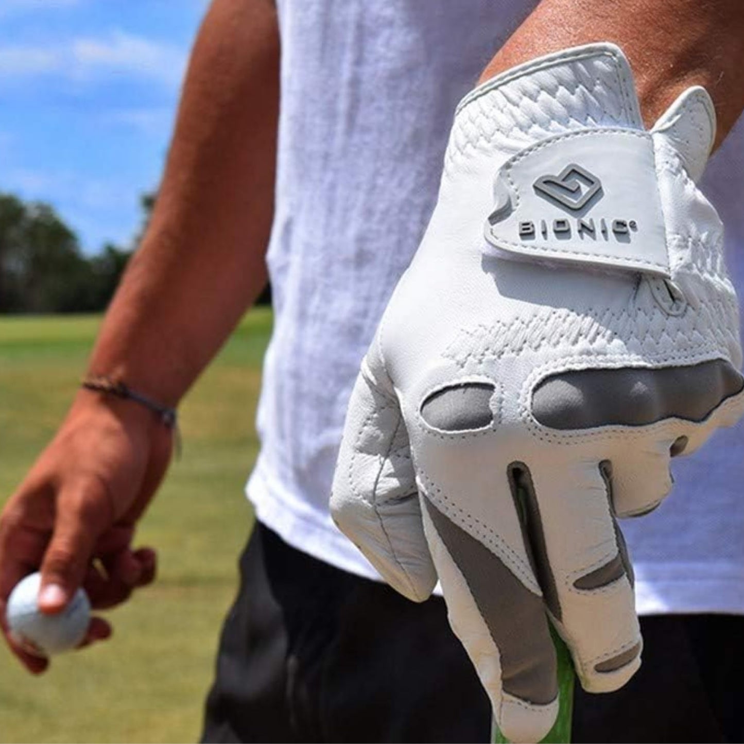 Bionic Men's Performance Grip Pro Premium Leather Golf Glove (2X-Large, Left)