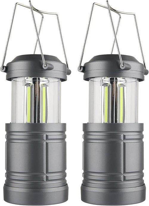 LED Camping Lantern ,Battery Powered Hanging Lanterns for Camping Hiking,Hurricane ,Power Outages,2-Pack