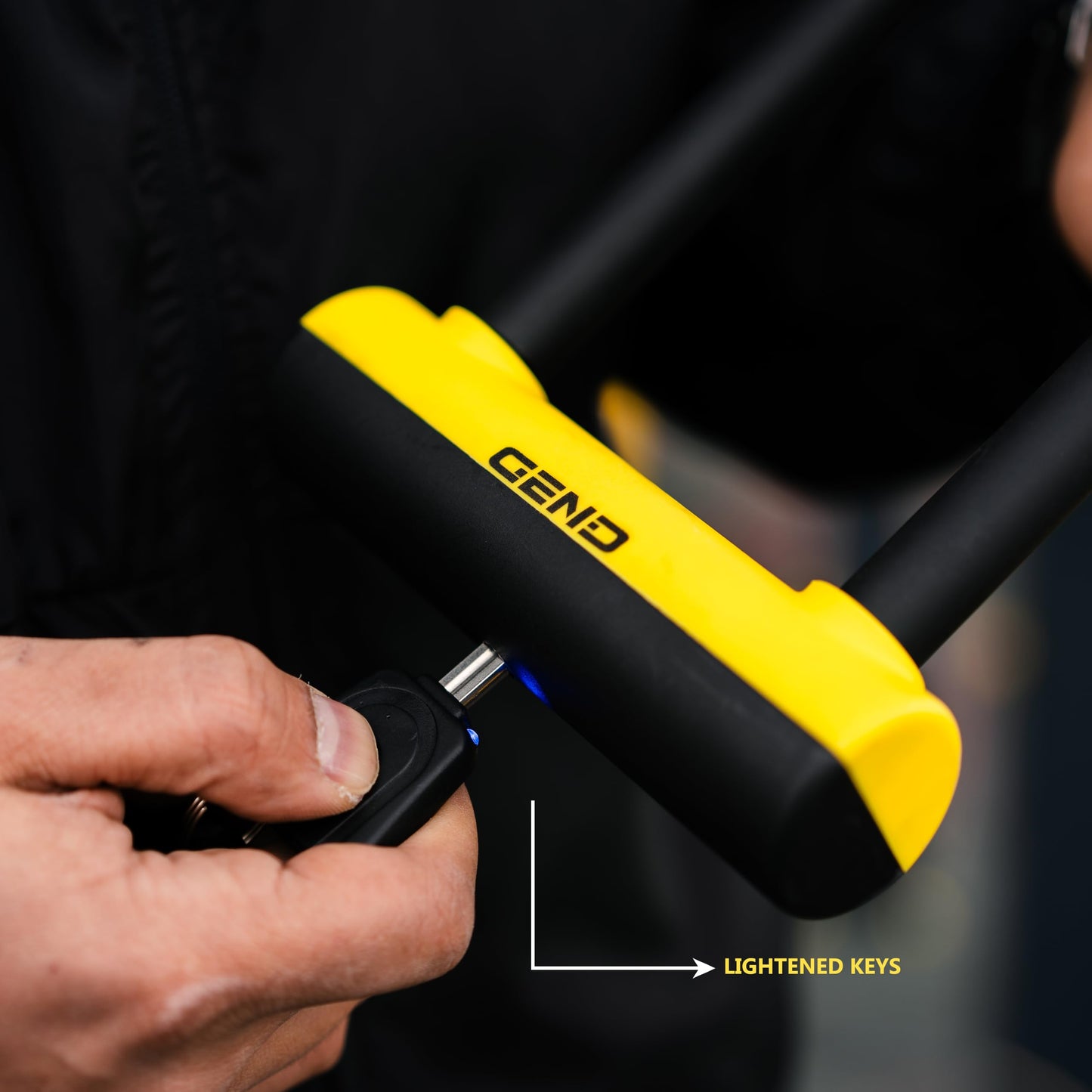 GEND Heavy-Duty Anti-Theft Bike Lock with 16.2 mm Hardened U-Lock & 3 ft Chain, Cut-Resistant Bicycle, Motorcycle, Scooter, E-Bike Lock, Weather-Resistant, Lighted Keys, Mount Bracket