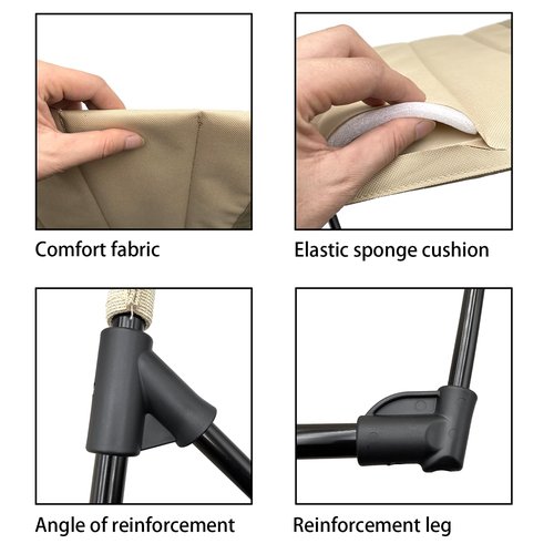 Yewaii Foldable Adult Flip Seat, Foldable Pool Chairs, Portable Outdoor Chair for Poolside, Tailgating, Camping, Sporting Events, Picnic and Beach Chair (Black)