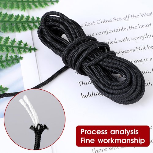 salbsever Archery D Loop String 2 Pieces D Loop Rope Buckle D Loop Rope String for Compound Bowstring Archery 10 Feet Bowstring Serving Thread Release Material Compound Bow String Archery