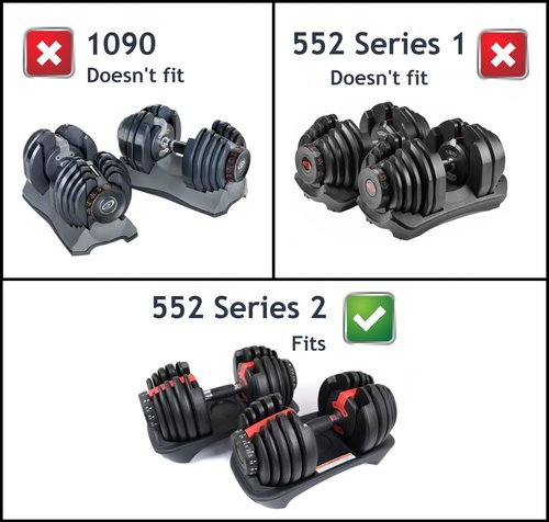 Replacement Discs Nos. 2, 3, 4, 5 Compatible with Nautilus/Bowflex 552 SelectTech Adjustable Dumbbells Series 2