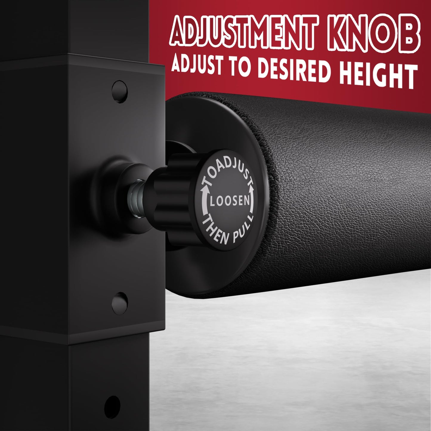 Fitvids Bulgarian Split Squat Roller, One Leg Squat Machine, Lower Body Strength Trainer, Black