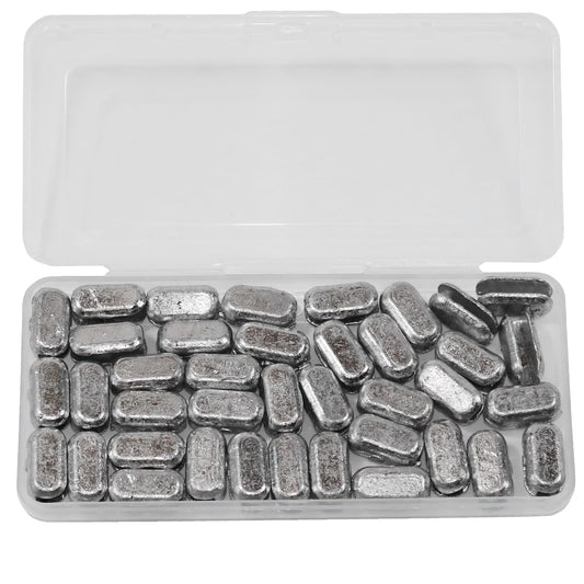 Fishing Cast Net Easy Installation Lead Sinkers 0.35oz / 10g Throw Net Sinkers Add Weights Kit for Casting Net Sinker for Freshwater Saltwater 99.9% Pure Lead 41PCS