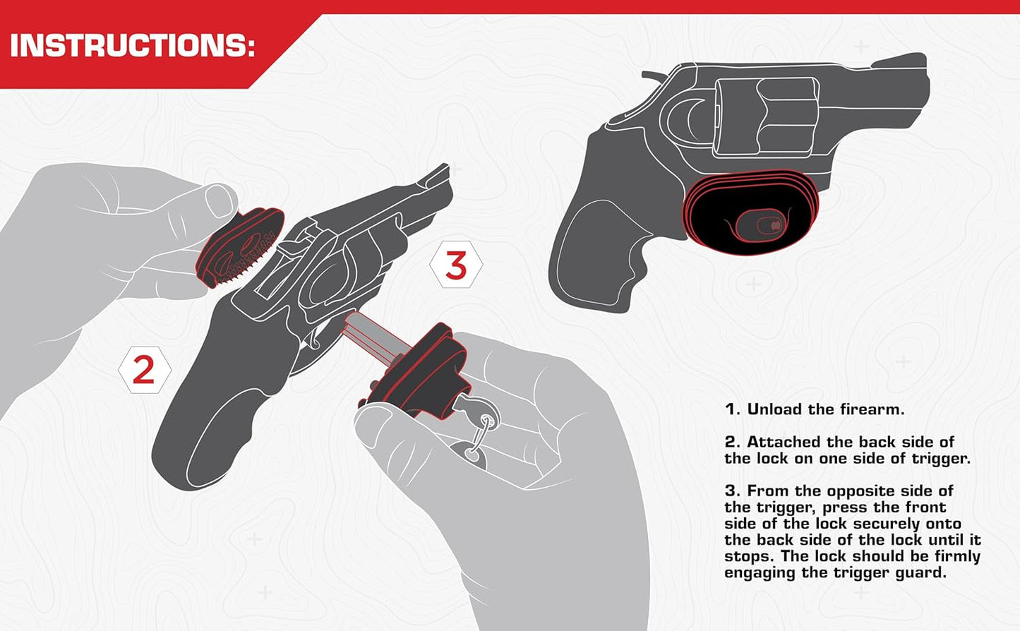 Allen Company Trigger Gun Lock w/ 2 Keys