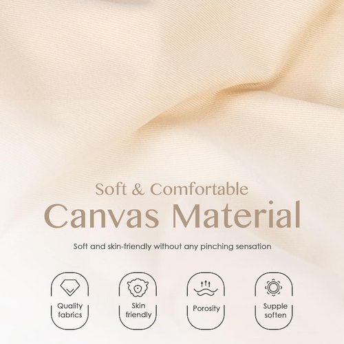 ecosmile Canvas Backpack for Women Men Lightweight Bookbag for College Aesthetic Backpack for Travel Casual Daypack