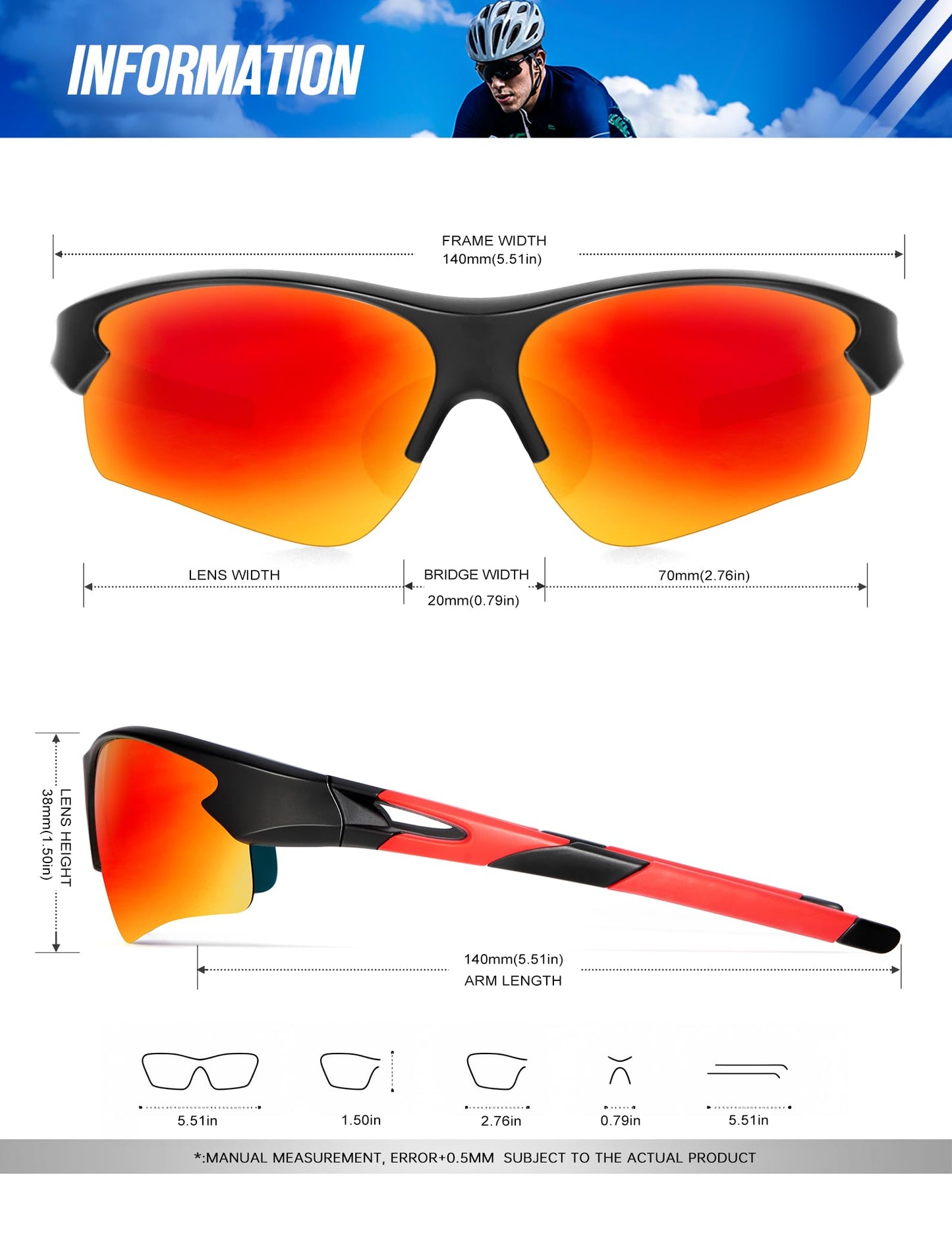 KALIYADI Cycling Sunglasses