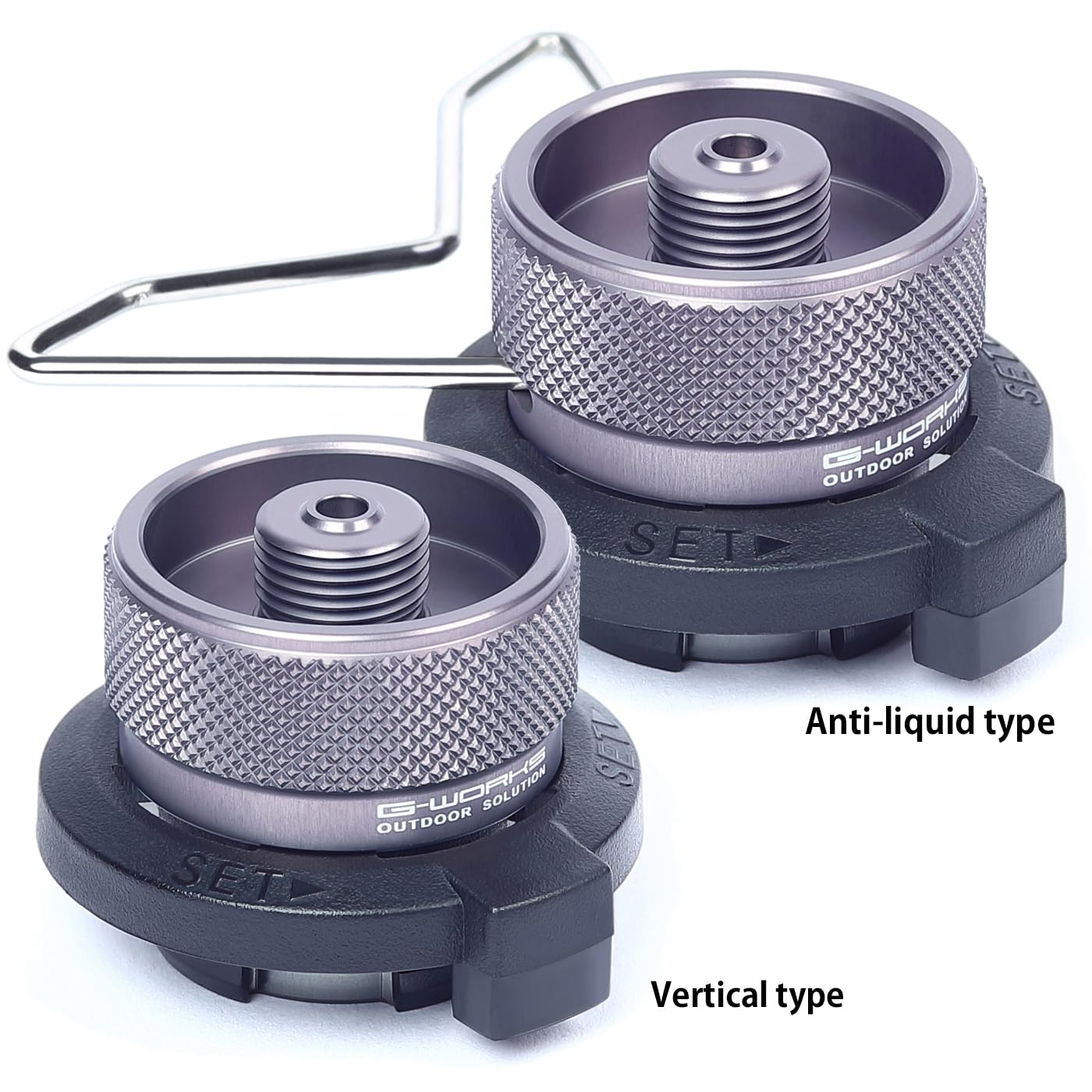 G-WORKS CB can Adapter, Butane Adapter, Lindal Valve Adapter, Cassette Butane Canister Adapter, an Adapter That Connects to Screw-Type (Vertical Type)