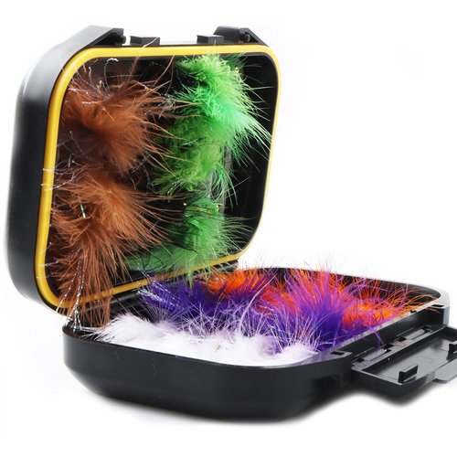 Wooly Bugger Streamer Flies Assortment Kit with Fly Box for Trout Bass Panfish Salmon Steelhead (30Pcs Fishing Flies)