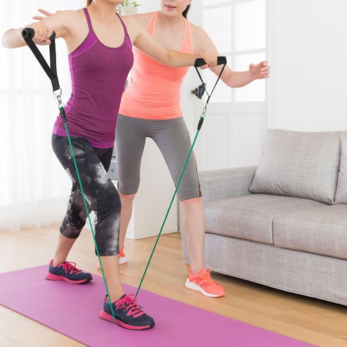 Sumind 40 Pcs Gym Exercise Handles Set Soft Replacement Handle Attachments Fitness Strap Cable Machine Attachment Grips Resistance Bands for Resistance Bands Home Workout Accessories Yoga Gift