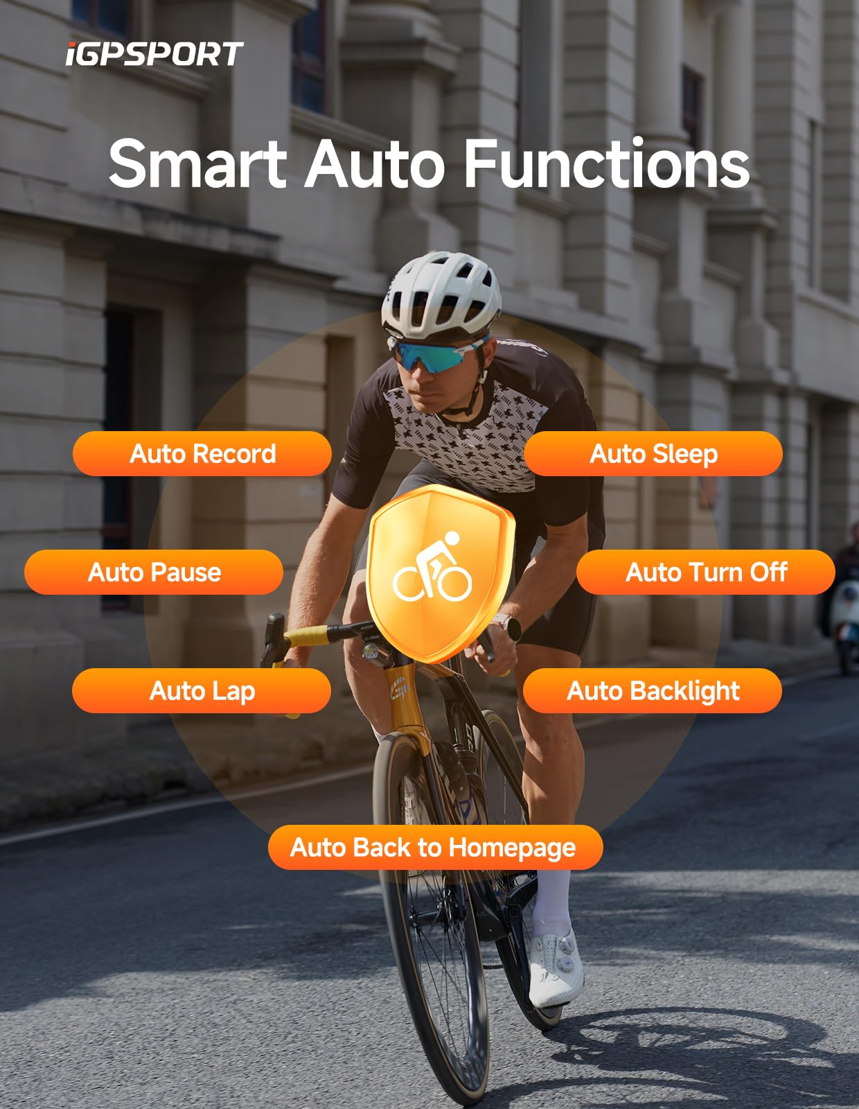 iGPSPORT BSC100S Bicycle/Bike Computer Wireless, 2.6 inch LCD Display Rechargeable Waterproof GPS Cycling Computer (BSC100S Set)