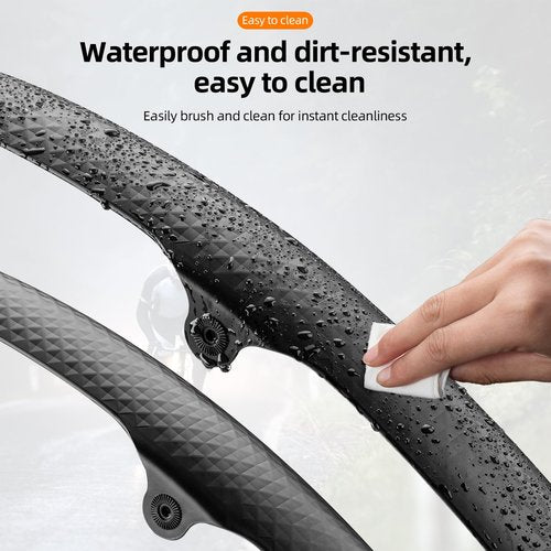 ROCKBROS Bike Fenders 2 Pack Front and Rear Quick Release Lightweight Road Bicycle Fenders 700C Universal Bike Mud Guard Adjustable Easy to Install