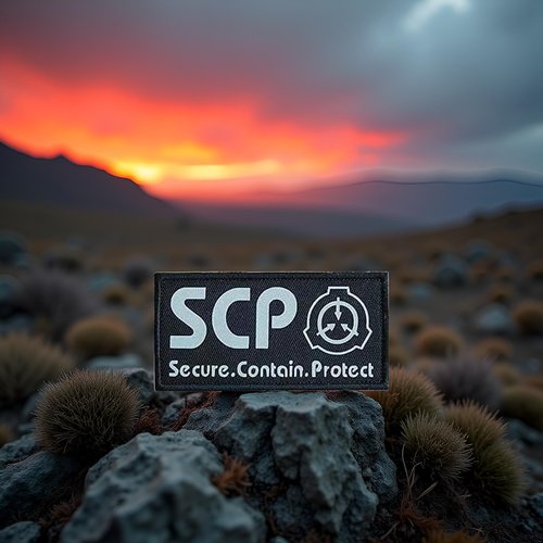 Black SCP Foundation Special Containment Procedures Foundation Logo Military Hook Loop Tactics Morale Luminous Patch Tactical Bag Accessories Tactical and Personal Defense Tactical Bags and Packs