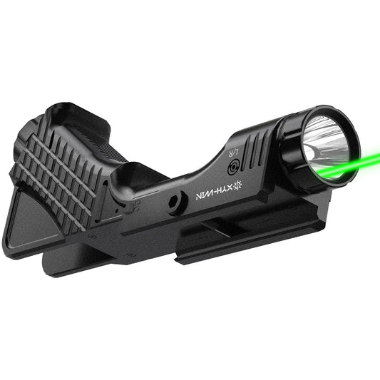 1000 Lumens Tactical Laser Light Combo for Rifle (2025 New) Compatible with M-Lok and Picatinny Rail, Aluminum Rifle Flashlight Green Laser Combo with Strobe Function, 2000Mah UBS-TypeC Rechargeable
