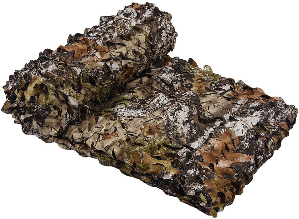 HYOUT Camo Netting Camouflage Net Bulk Roll for Hunting Blinds Ghillie Sunshade, Camping, Military Party Decoration