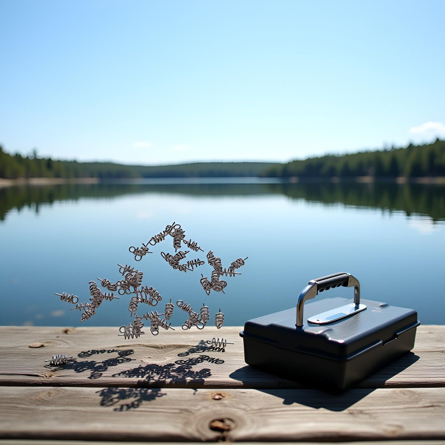 50pcs Fishing Hook Centering Pin Spring Twist Lock for Soft Lure Bait Worm Crank Terminal Tackle and Accessories