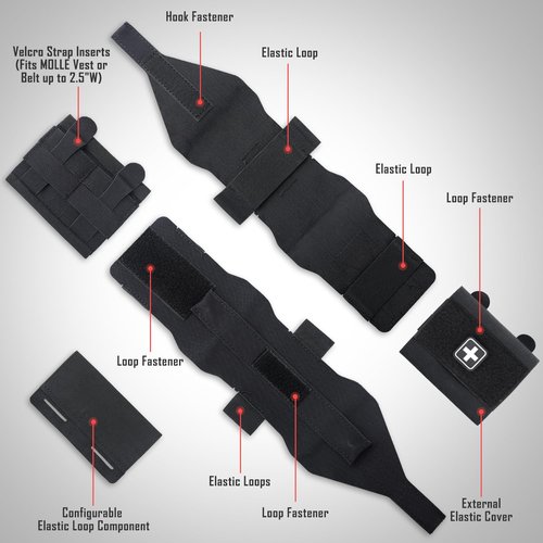 LIVANS Molle IFAK Micro Trauma Pouch, Tactical First Aid Belt IFAK Bag Medical EMT Emergency Survival Med Pouch Small EDC Portable Pack with Tourniquet Hammock for Duty Belt Vest Hunting