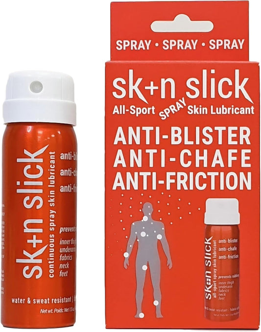Anti-Chafe and Blister Continuous Spray Skin Lubricant Body Friction Protection for Men and Women