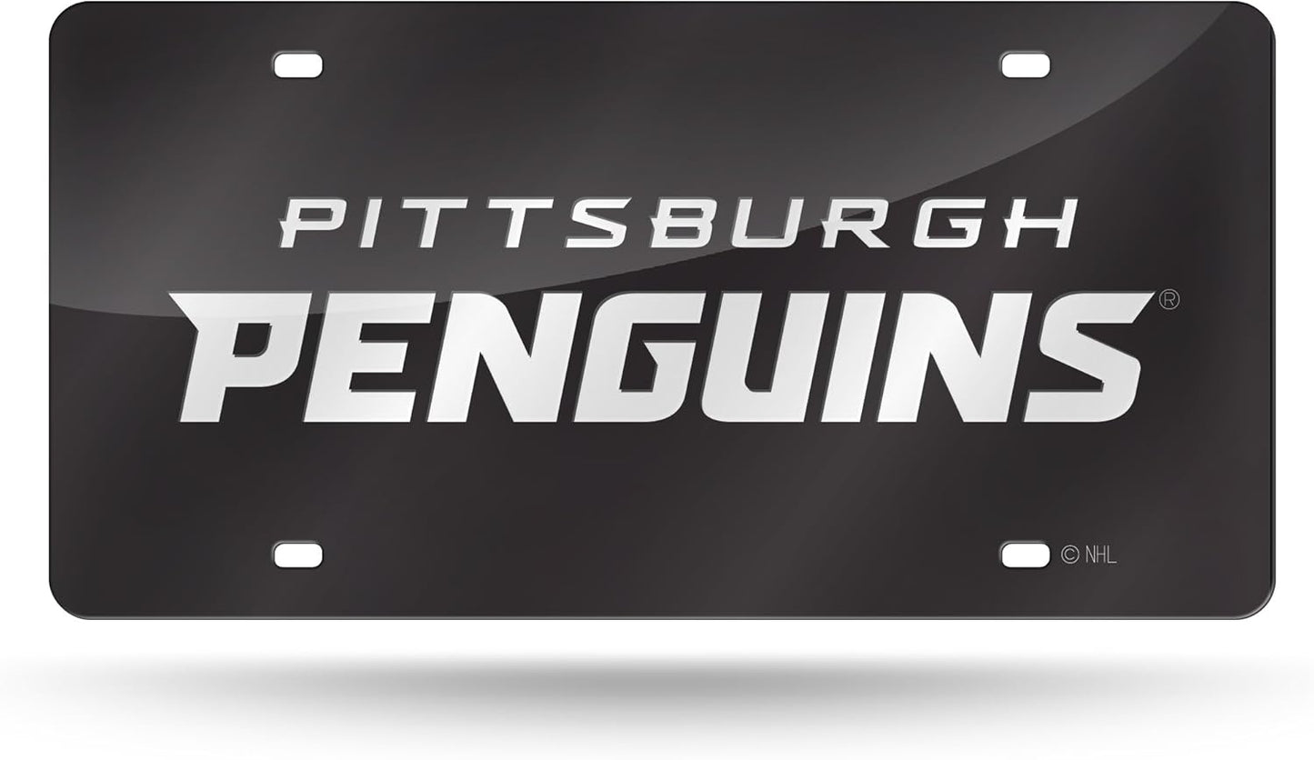 NHL Anaheim Ducks License Plate Tag - Laser Inlaid Metal Car Accessory