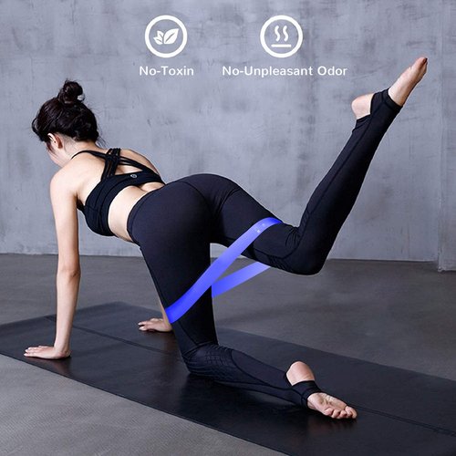 WELTENT Resistance Loop Bands, Resistance Exercise Bands for Home Fitness, Stretching, Strength Training, Physical Therapy, Natural Latex Workout Bands, Pilates Flexbands, 12" x 2"
