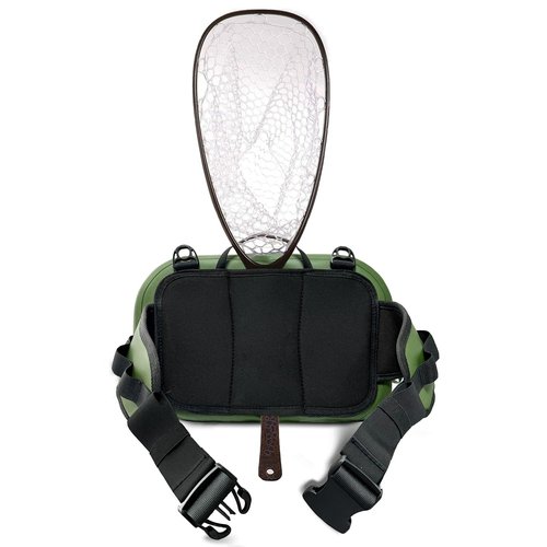 Buffalo Gear Waterproof Fishing Fanny Pack,8.9L Fishing Waist Pack with Airtight Zipper for Fly Fishing,Kayaking,Camping,Outdoor Sports Green