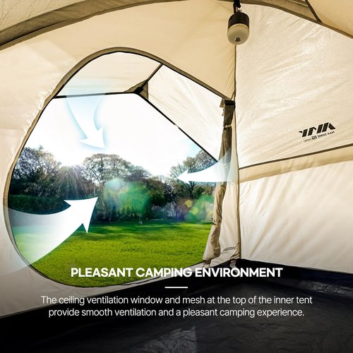 IDOOGEN Tents for Camping 2/4/6 Person Camping Dome Tent, Easy to Set Up, Lightweight Camping Tent, Portable Camping Tent for Outdoor and Backpacking Sundome Tent