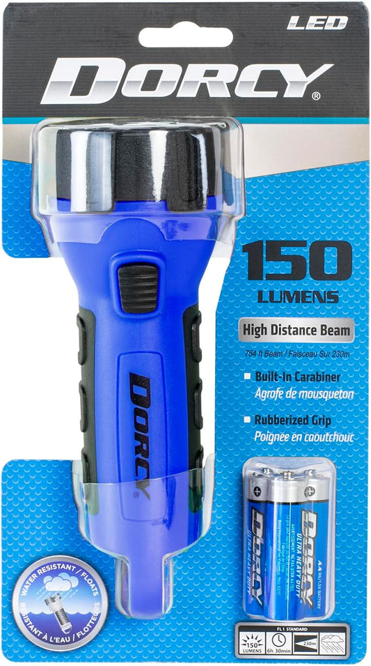 Dorcy 55 Lumen Floating Water Resistant LED Flashlight with Carabineer Clip, Pink ( 41-2509)