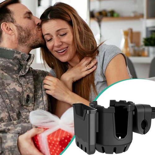 Hunting Accessories,Tree Stand Cup Holder for Deer Duck Turkey Hunting Essentials,Hunt Gear Gifts for Men,Tethered Saddle Huntings Platform System Kit Hunt Ground Blind Swivel Chair Equipment (1PCS)