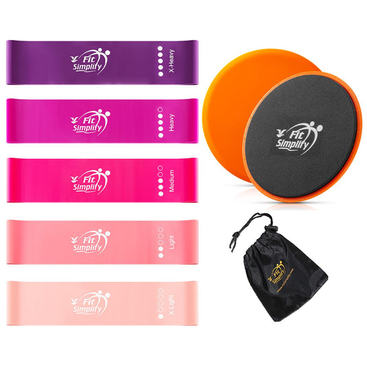 Fit Simplify Resistance Loop Exercise Bands and Sliders