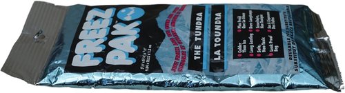 Lifoam 4 Pack Reusable Blue Rectangular Gel Cold Pack - The Tundra 3 7/8 x 8 3/4 x 1/2