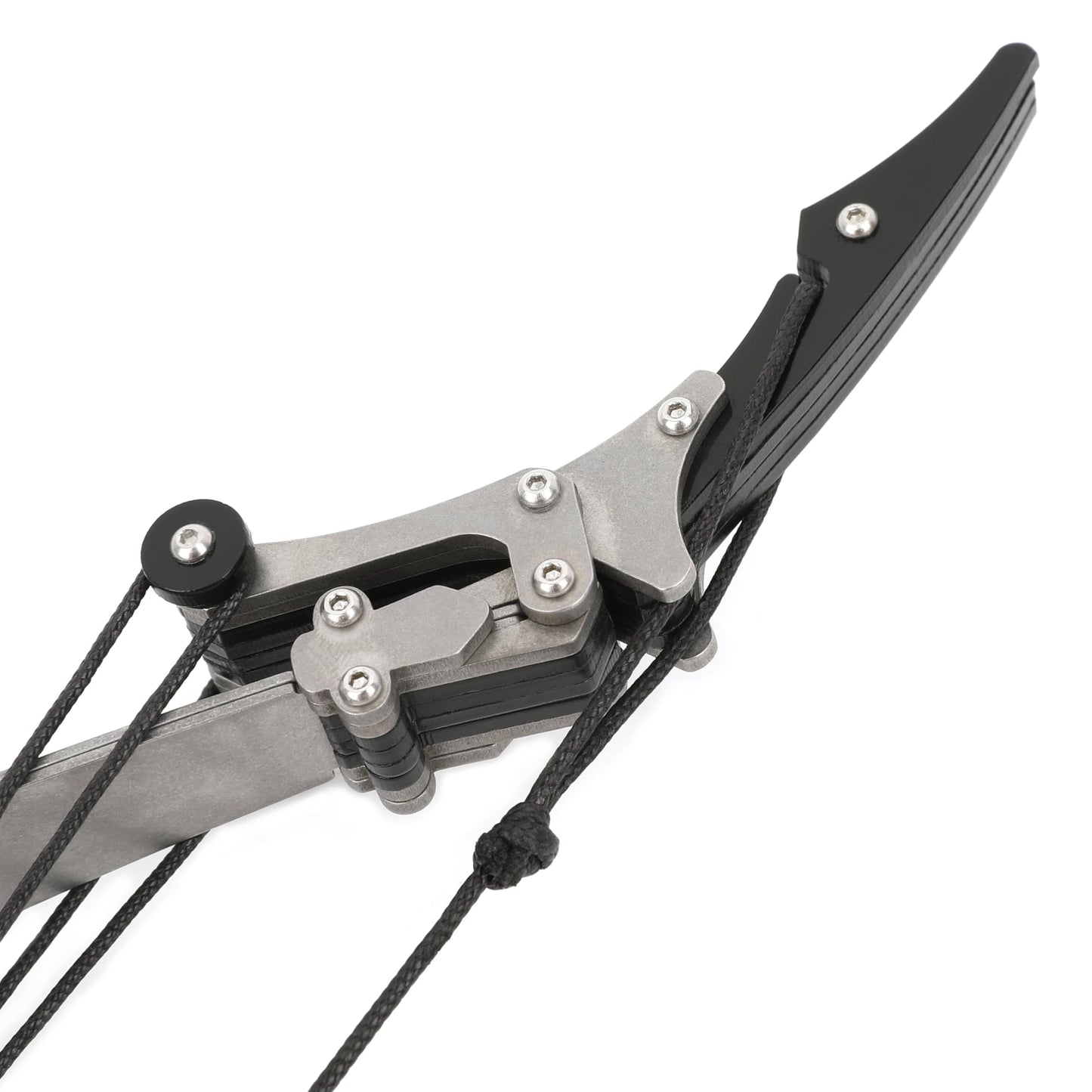 AMEYXGS 16.4inch Mini Lever Bow Recurve Bow Stainless Steel Includes 4/8 Arrows and Target Paper (8 Arrow Set)