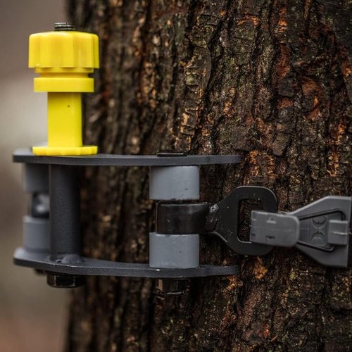 Hawk Cruzr Convenient Easy to Setup Safe Durable Hunting Tree Stand Ratchet Strap Bracket, Black