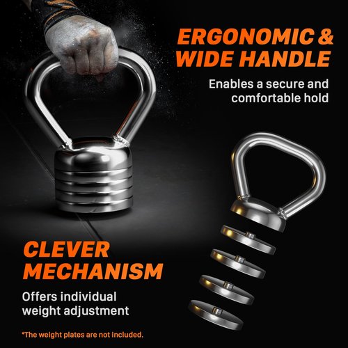 Northdeer Kettlebell Handle Steel Grip 10LB - Compatible with Northdeer Steel Weights
