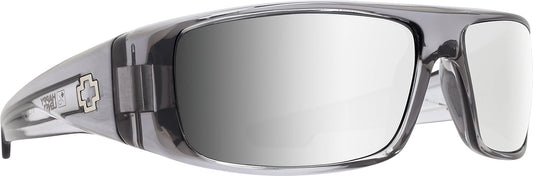 Spy Optic Logan 670939204352 Wrap Sunglasses, 60 mm (Clear Smoke/Happy Gray/Green/Silver Mirror)
