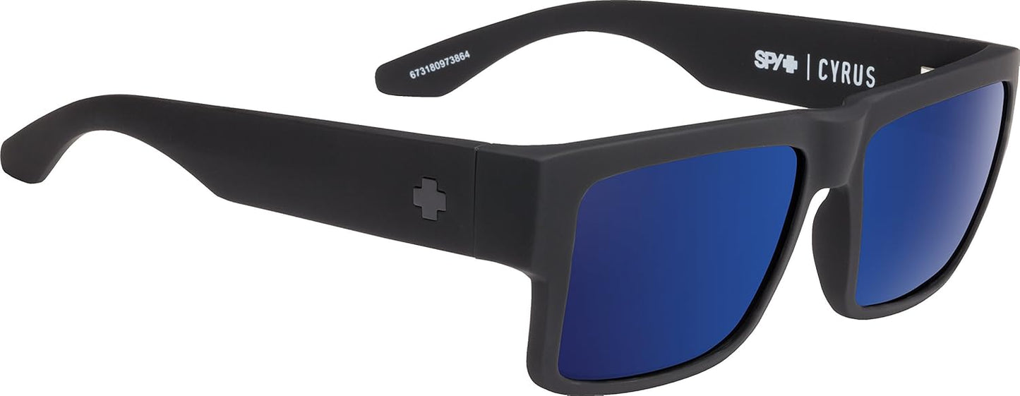 SPY Optic Cyrus, Square Sunglasses, Color and Contrast Enhancing Lenses