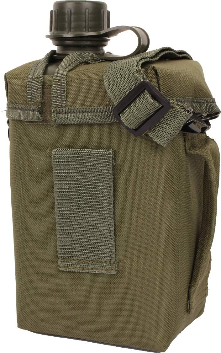 Mil-Tec Olive 2L Patrol Canteen with Cover & Strap - Durable Outdoor Gear