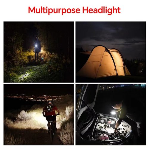 High Lumen Super Bright Bike Lights,5200mAh Runtime 10+ Hours,Rechargeable Bicycle Lights Front and Back for Night Riding,5 Light Modes,Easy to Install Without Tools