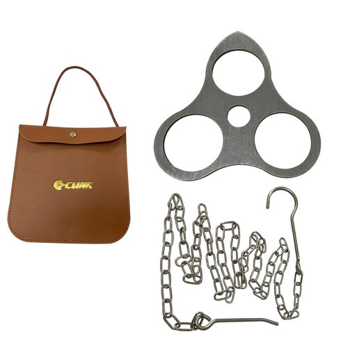 C CLINK Stainless Steel Camping Tripod Board Campfire Support Plate, Outdoor cooking tripod, Camping tools Hanging Cookware with Adjustable Chain