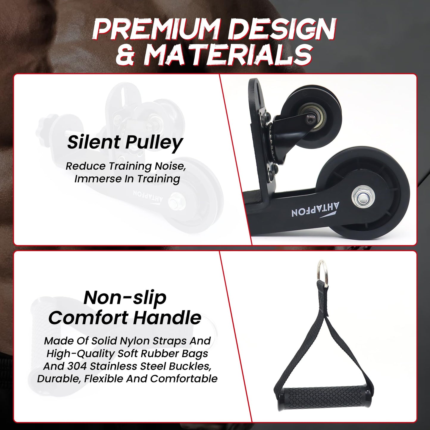 AHTAPFON Arm Wrestling Training Equipment, Arm Wrestling Training Table Pulley Cable System, Fitness Wrist & Forearm Strengtheners for Adults Professional and Biceps Training