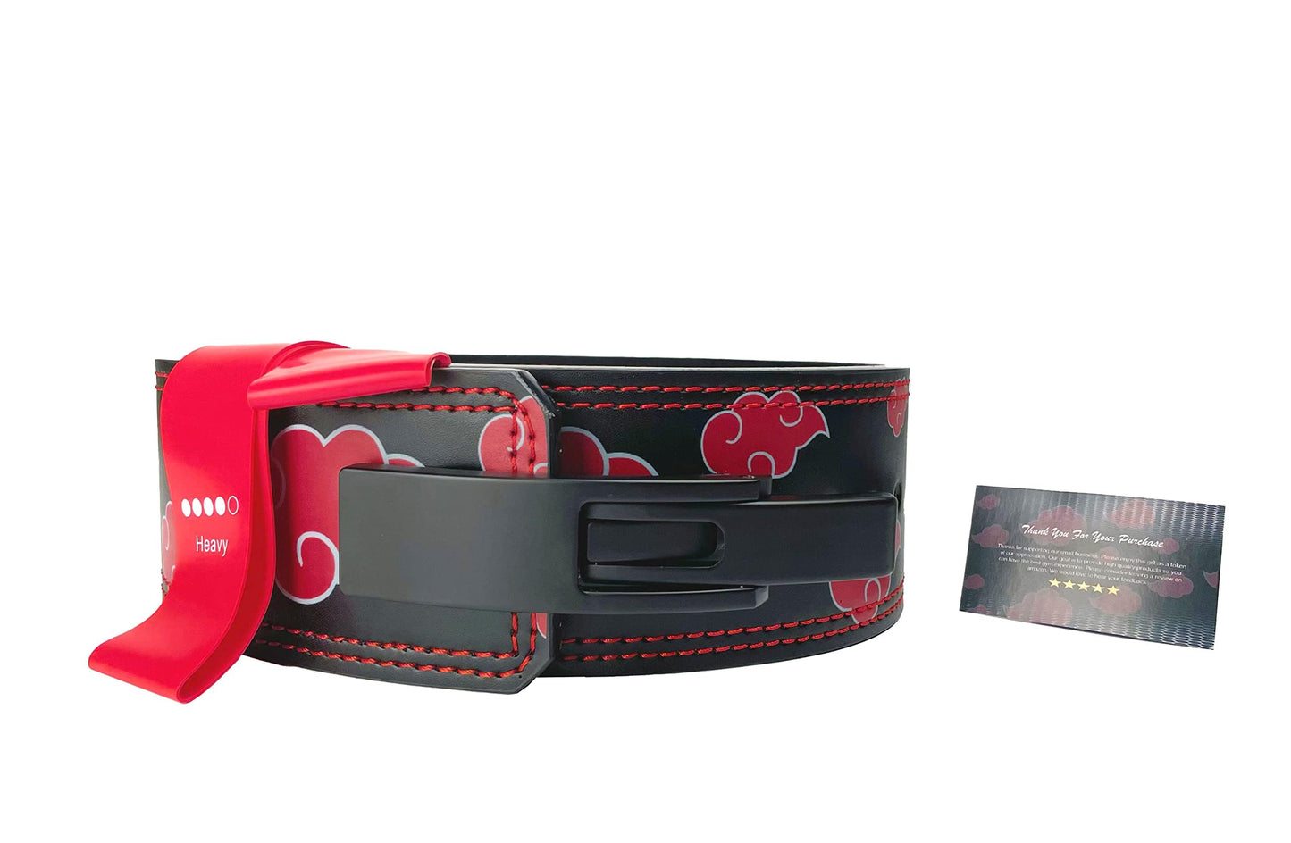 Akatsuki Weight Lifting Lever Belt | 10mm Premium Leather Weightlifting Belt for Powerlifting, Bodybuilding, Deadlift, Squats, Exercise Workout | Heavy Duty Best for Men & Women (Medium)