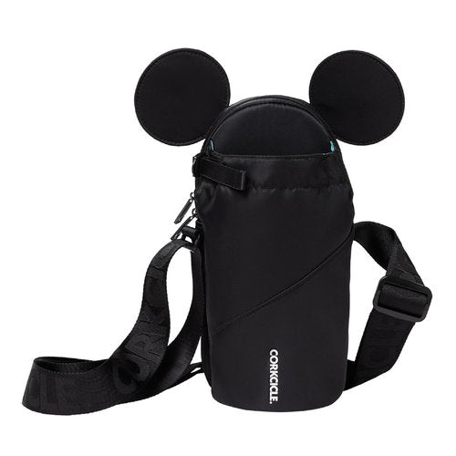 Corkcicle Crossbody Water Bottle Sling Bag - Adjustable Strap - Padded Interior Pocket - Fits 16 oz to 40 oz Tumblers - Summer Drinkware Gift - Black Minnie Mouse Ears
