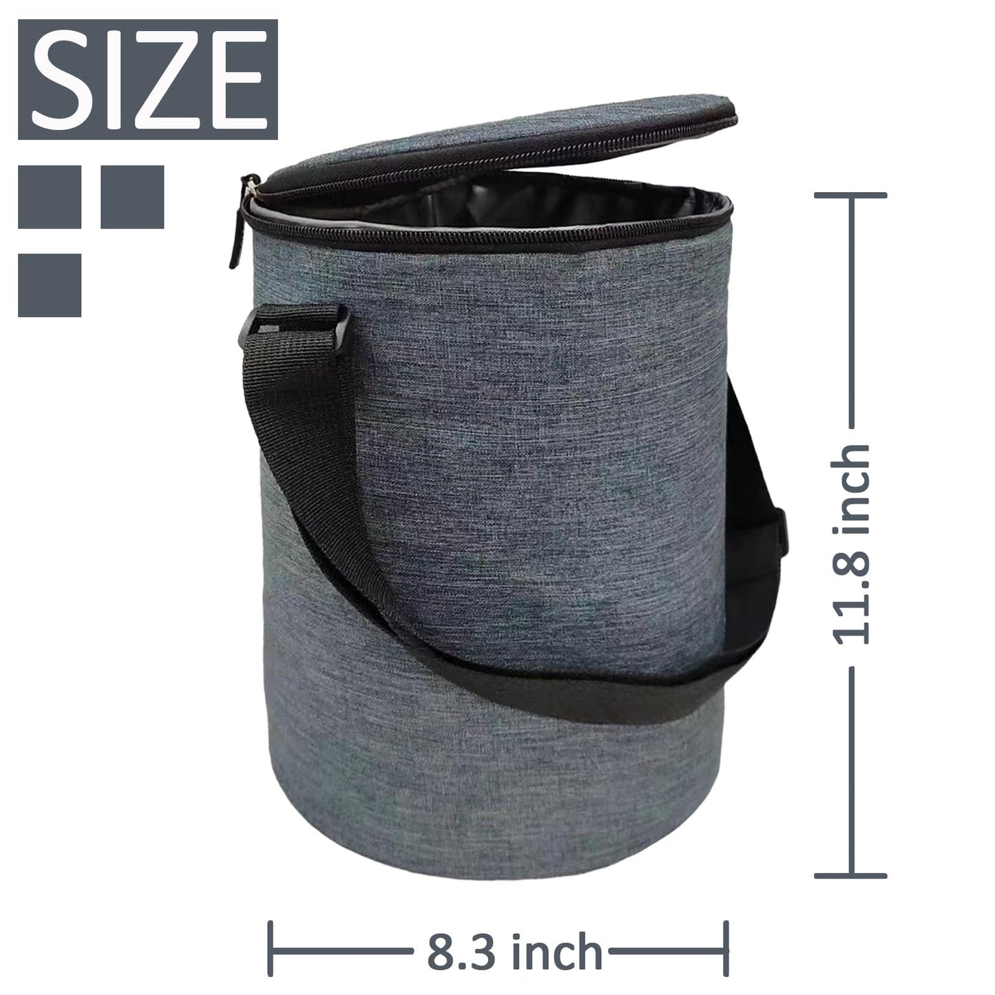 All-in-One Party Cooler Bag with Folding Design and Insulated Compartments -GETTOONE Ideal for Tailgating and Outdoor Events! (7.8 * 12.5 INCH)