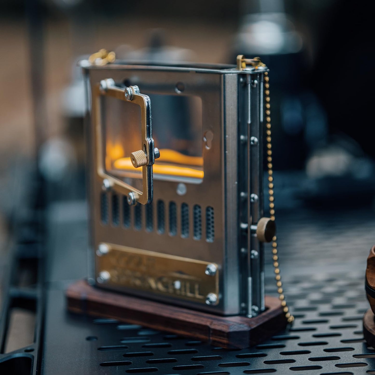 GOOUT SPRINGHILL Camping Oil Lamp Portable Stove Hanging Kerosene Lantern for Outdoor Lighting Warming Silver